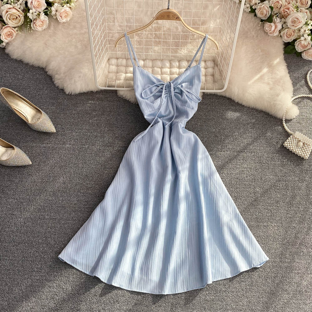 Cute A Line V Neck Short Dress Fashion Dress P344 - Image 3