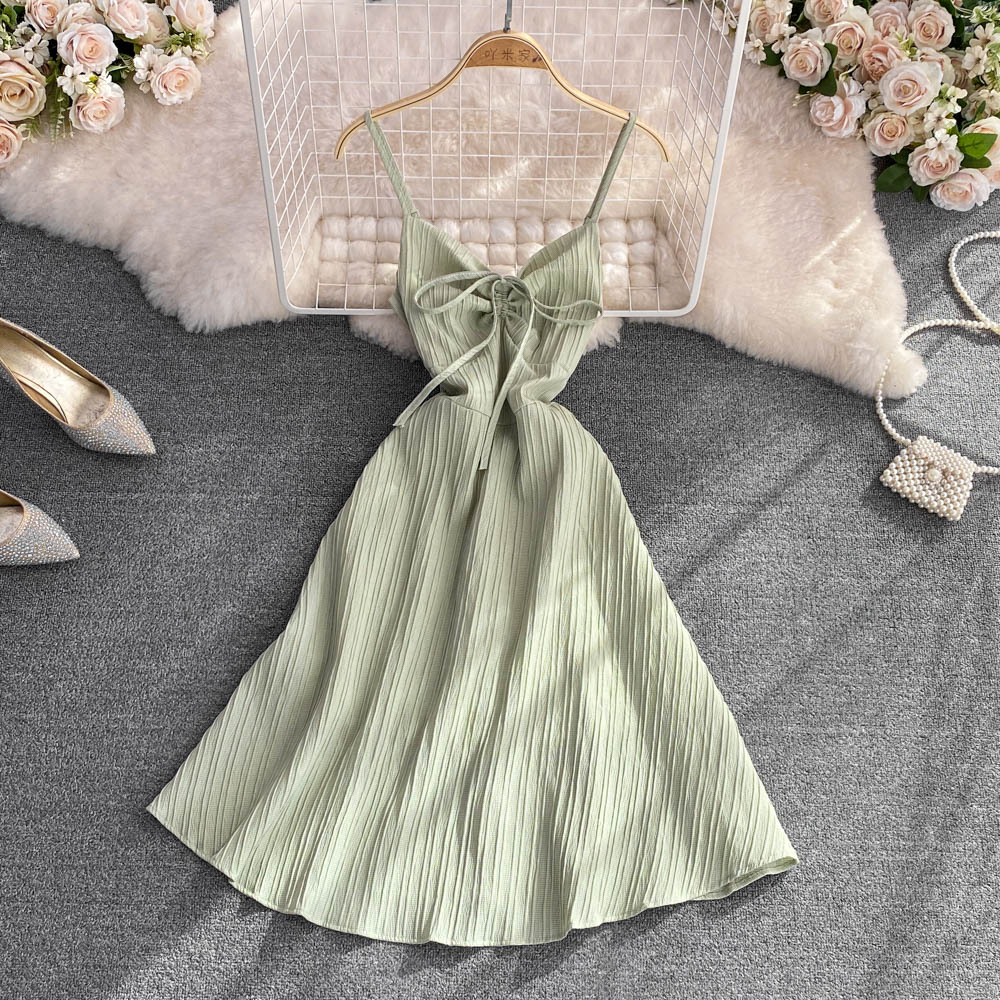 Cute A Line V Neck Short Dress Fashion Dress P344 - Image 5