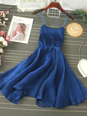 Cute Tulle Backless Short Dress Mini Dress P343