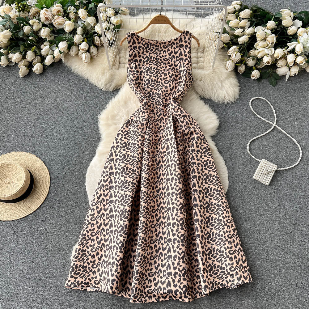 Sexy Scoop Floral Dress Women Holiday Dress P196 - Image 5