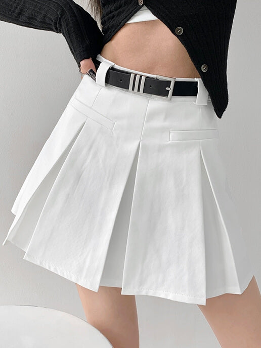 Academia aesthetic belt skirt - Image 5