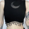 Dark moon beads top