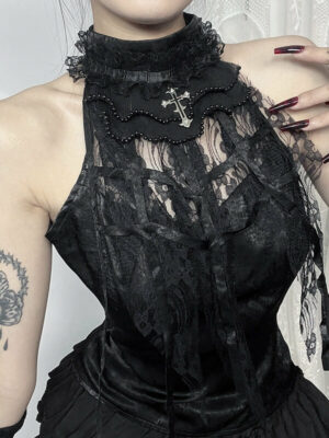 Gothic rose angelic top