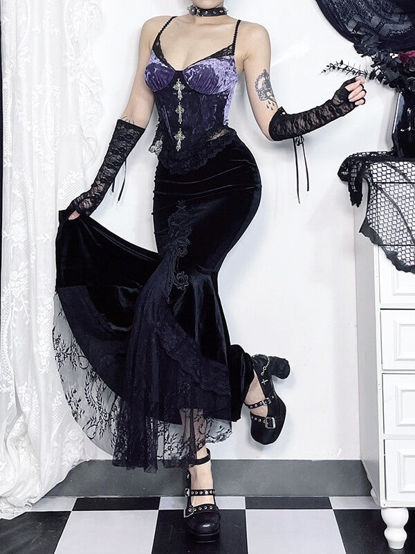 Purple vintage goth camisole - Image 3