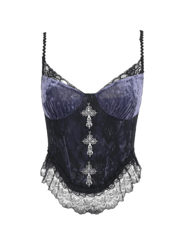 Purple vintage goth camisole - Image 6