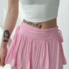 Soft girl ribbon skirt
