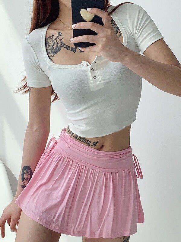 Soft girl ribbon skirt - Image 2