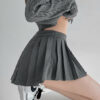 Spicy mini pleated skirt