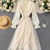 Cute Lace Long Dress Fashion Dress P315