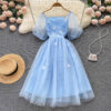 Cute Tulle Lace Short Dress Fashion Girl Dress P317
