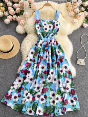 Cute A Line Floral Dress Fashion Dress P306