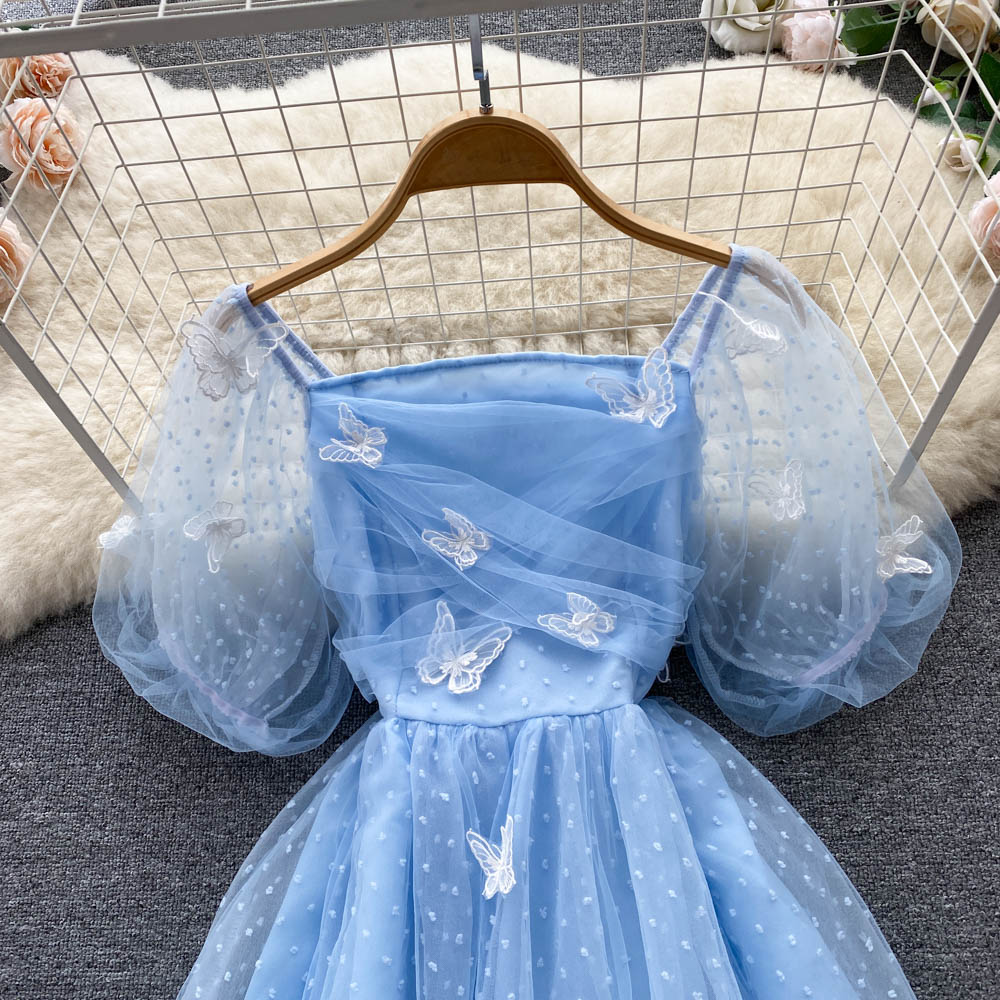 Cute Tulle Lace Short Dress Fashion Girl Dress P317 - Image 2