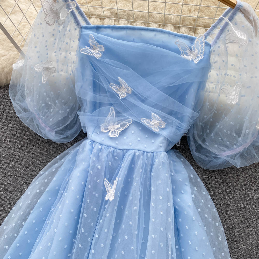 Cute Tulle Lace Short Dress Fashion Girl Dress P317 - Image 3