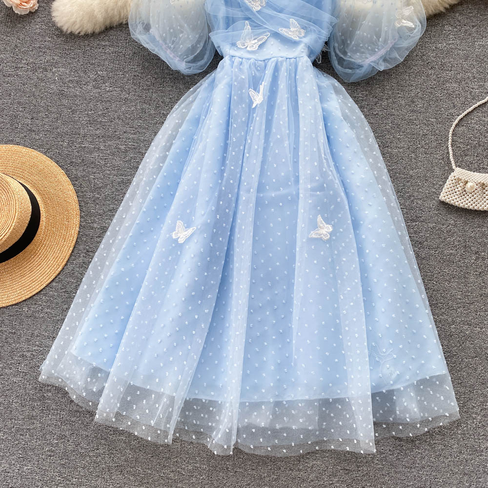 Cute Tulle Lace Short Dress Fashion Girl Dress P317 - Image 4