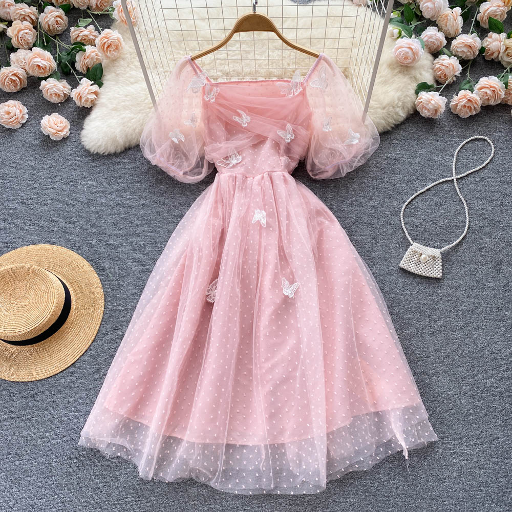 Cute Tulle Lace Short Dress Fashion Girl Dress P317 - Image 6