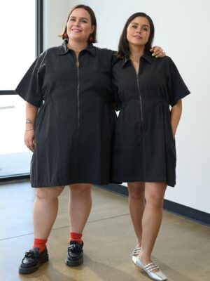 Utility Cinched Zip Dress