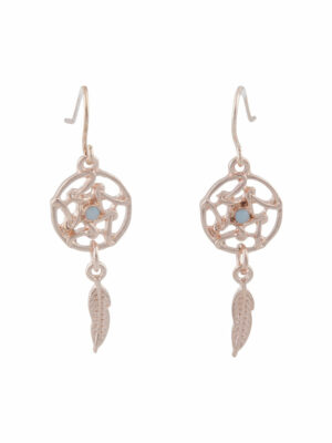 Rose Mini Dreamcatcher Earrings