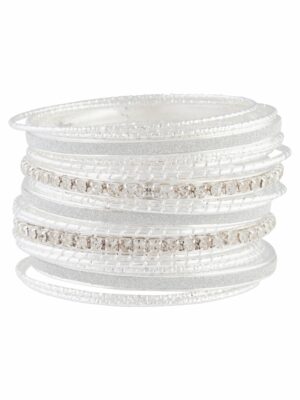 Cup Chain Glitter Bangle