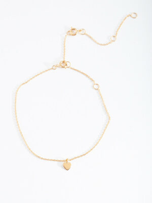 Small Heart Anklet Bracelet
