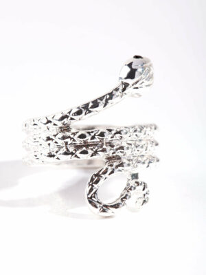 Etched Snake Ring