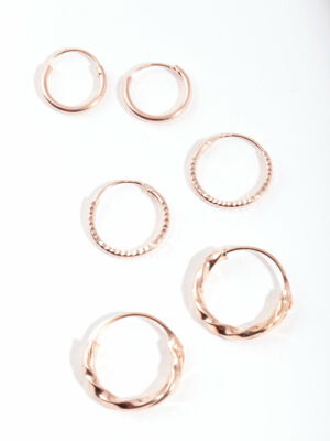 Rose Textured Earring Pack
