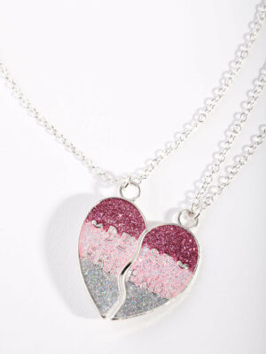 Kids Rainbow Heart Necklace Pack