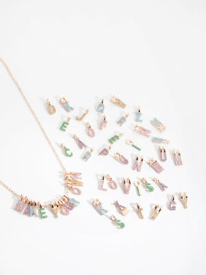 Kids Rose Glitter Paper Make-Your-Own Necklace