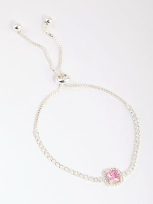 Square Halo Toggle Bracelet