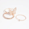 Rose Butterfly Ring Pack