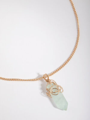 Green Fluorite Shard Necklace