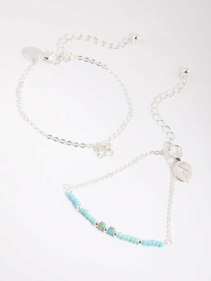 Butterfly Beaded Bracelet Set