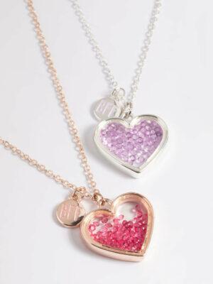 Kids  Diamond Heart Shaker Necklace Pack