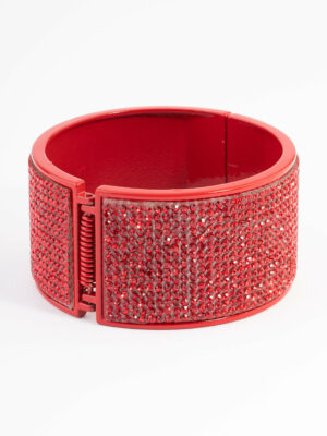 Red Statement Clamp Bracelet