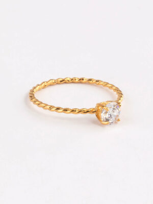 Twist Engagement Ring