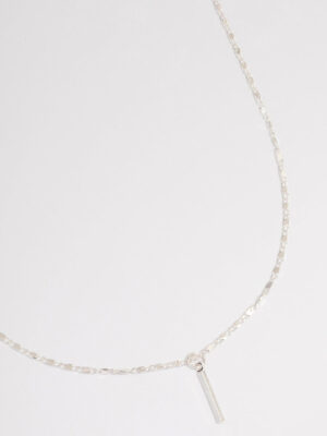 Flat Chain Stick Necklace