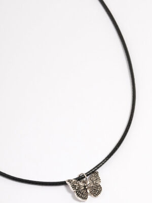Antique Butterfly Cord Necklace