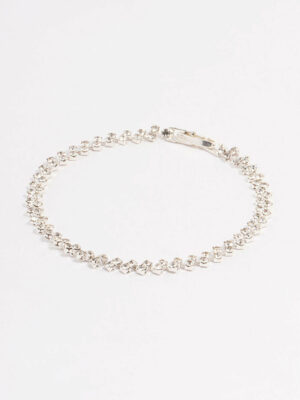 Double Dangle Petal Tennis Bracelet