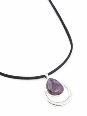Amethyst Double TearCord Necklace
