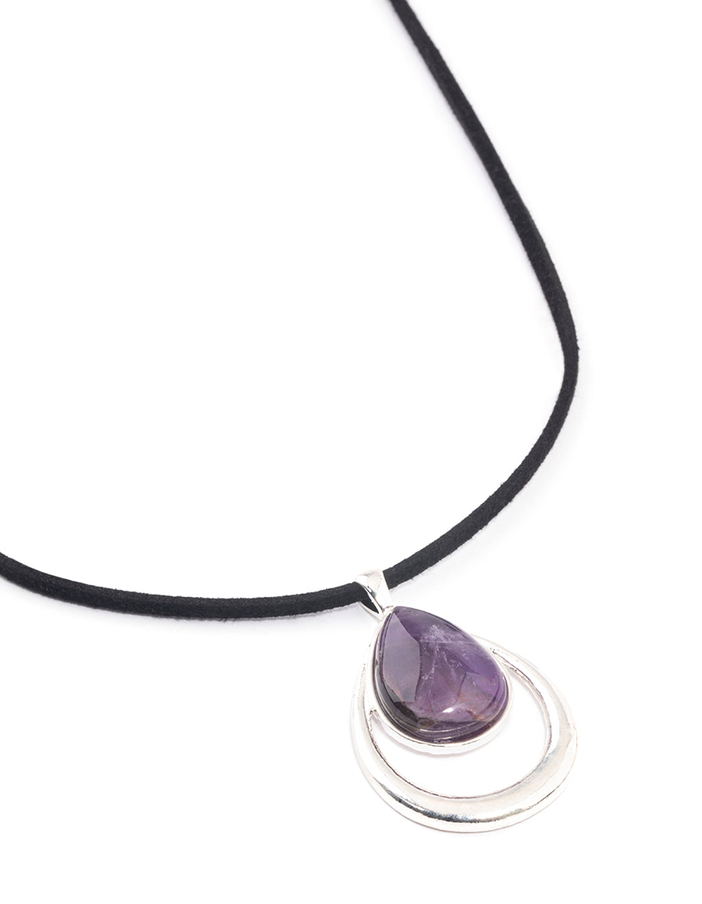 Amethyst Double TearCord Necklace