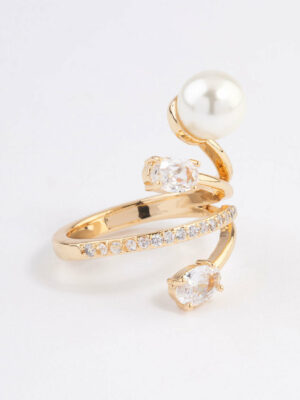Flare Pearl Ring