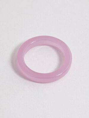 Pink Acrylic Solid Ring