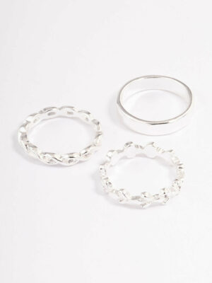 Plain & Twisted Ring Pack