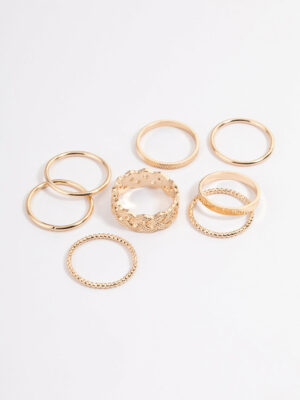 Classic Braid Ring 8-Pack