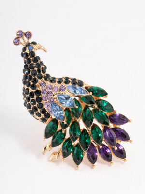 Sparkly Peacock Ring