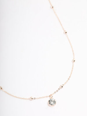 Rose Satelite Chain Necklace