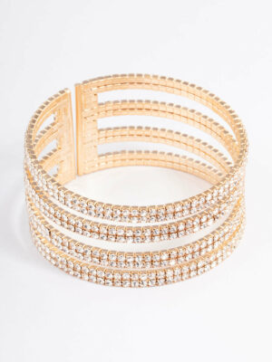 Four Row Cuff Bangle
