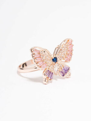 Rose Cute Butterfly Ring