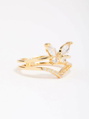 Butterfly Double Ring