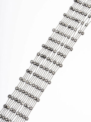 Black Mesh Stretch Scarf Necklace