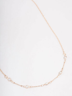 Rose Encased  Short Necklace